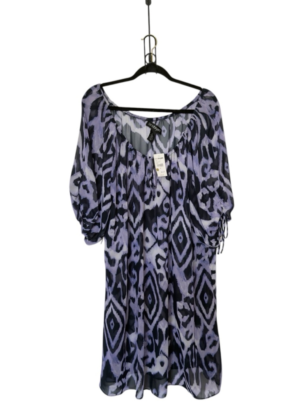 Lane Bryant Size 22 Ikat Print Tunic Top Coverup Whimsigoth Indie Folk Boho Chic